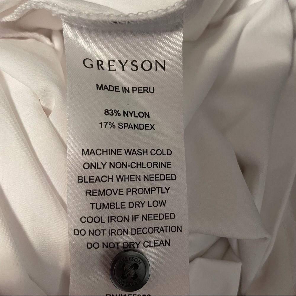 Greyson Scarlett Polo in Arctic White Size Large NWT - Picture 6 of 6